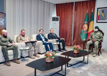 Mali junta leader meets Russian ambassador in Bamako after militant attacks - Mali Presidency via AP