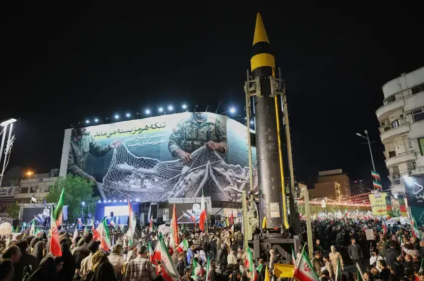 Air defense systems active amid Middle East security crisis escalation - Alireza Masoumi/ISNA via AP
