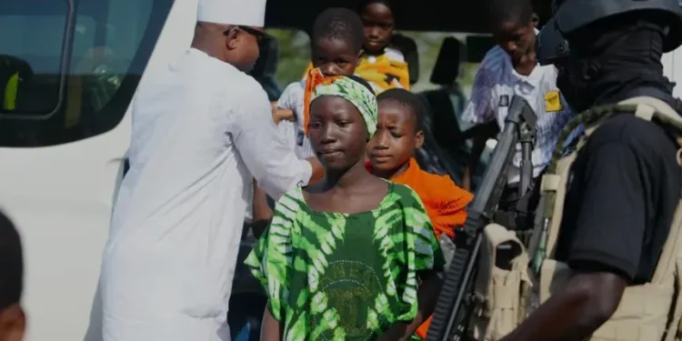 Freed Nigerian schoolchildren welcomed after month in captivity - AP Photo/Sunday Alamba, File