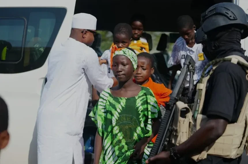 Freed Nigerian schoolchildren welcomed after month in captivity - AP Photo/Sunday Alamba, File