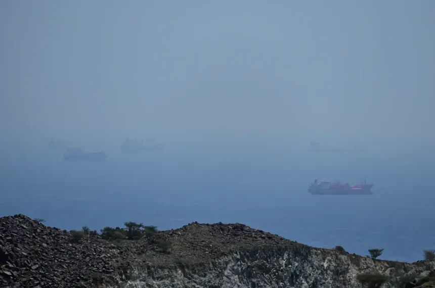 Oil tanker traffic in Strait of Hormuz amid rising tensions - AP Photo