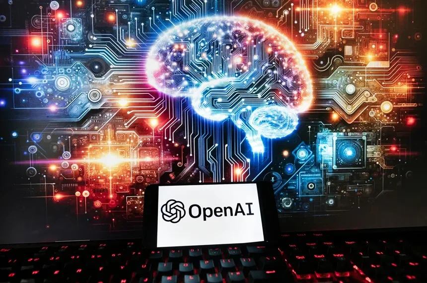 OpenAI logo representing enterprise AI strategy shift in competitive market - AP Photo/Michael Dwyer, File
