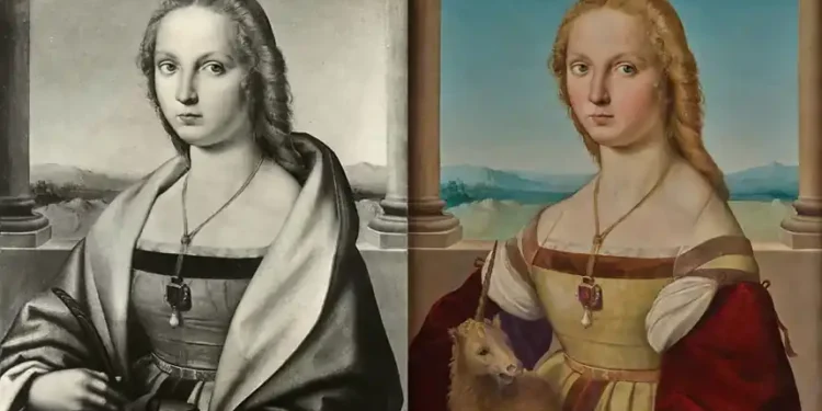X-ray analysis reveals hidden layers in Raphael unicorn portrait - Alamy/ Galleria Borghese