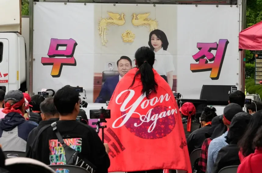Kim Keon Hee court appearance amid South Korea governance crisis- AP Photo/Ahn Young-joon
