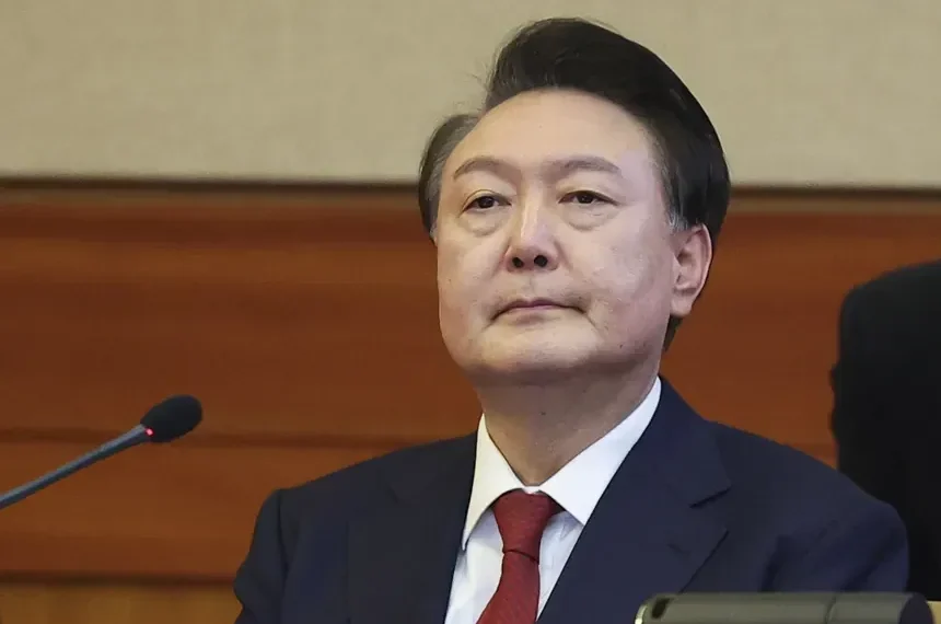 Yoon Suk Yeol arrives for Constitutional Court impeachment hearing - Kim Hong-Ji/Pool Photo via AP