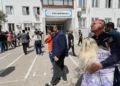 Police secure Turkish school after second shooting in two days - IHA via AP
