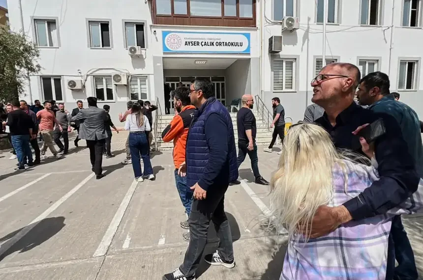 Police secure Turkish school after second shooting in two days - IHA via AP