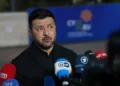 Zelenskyy addresses dispute over alleged stolen Ukrainian grain imports - AP Photo/Petros Karadjias