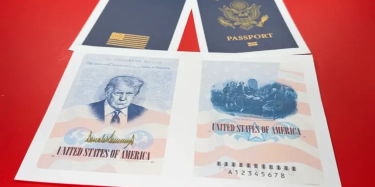Commemorative US passport design linked to 250th anniversary celebrations - AP Photo/jon Elswick