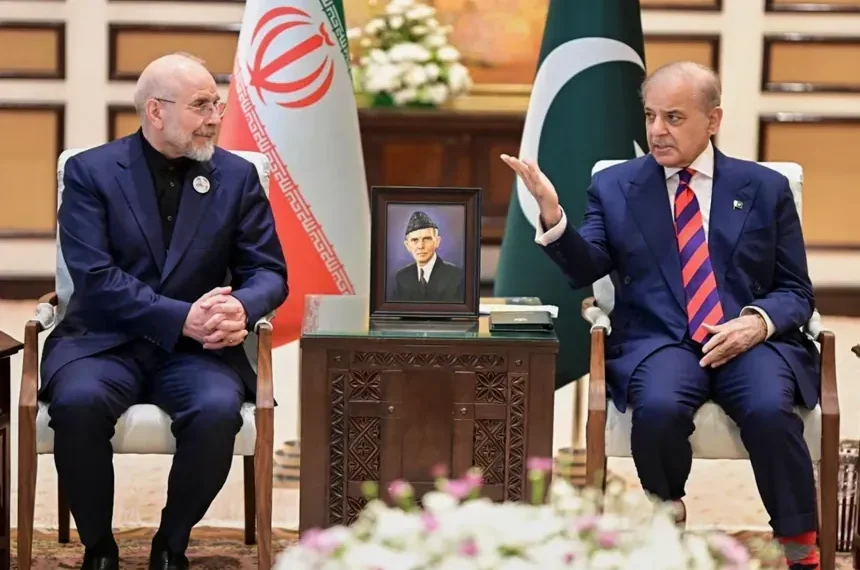 U.S. and Iranian delegations during ceasefire talks in Islamabad - Pakistan Prime Minister Office via AP
