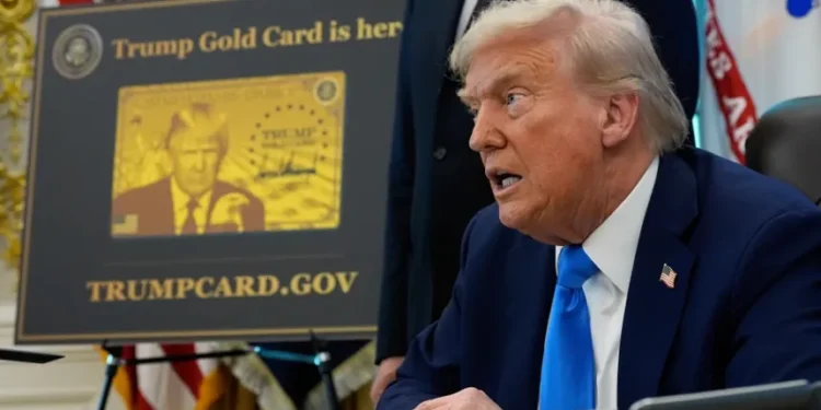 Trump gold card visa program approval announcement at White House - AP Photo/Alex Brandon, File