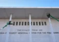 Kennedy Center building following Trump name addition controversy - AP Photo/Jacquelyn Martin