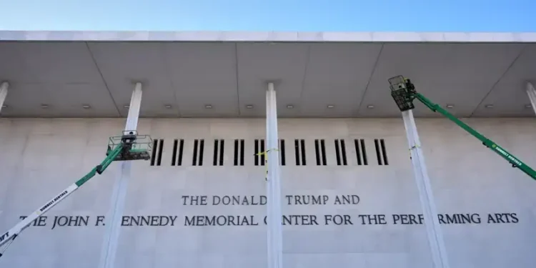 Kennedy Center building following Trump name addition controversy - AP Photo/Jacquelyn Martin