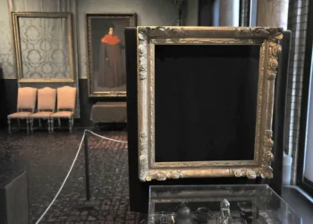Empty frames at Boston museum after major art theft - AP Photo/Josh Reynolds, File