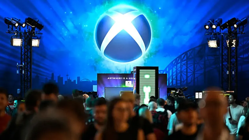 Xbox consoles displayed alongside cloud gaming service branding - Ina Fassbender/AFP/Getty Images