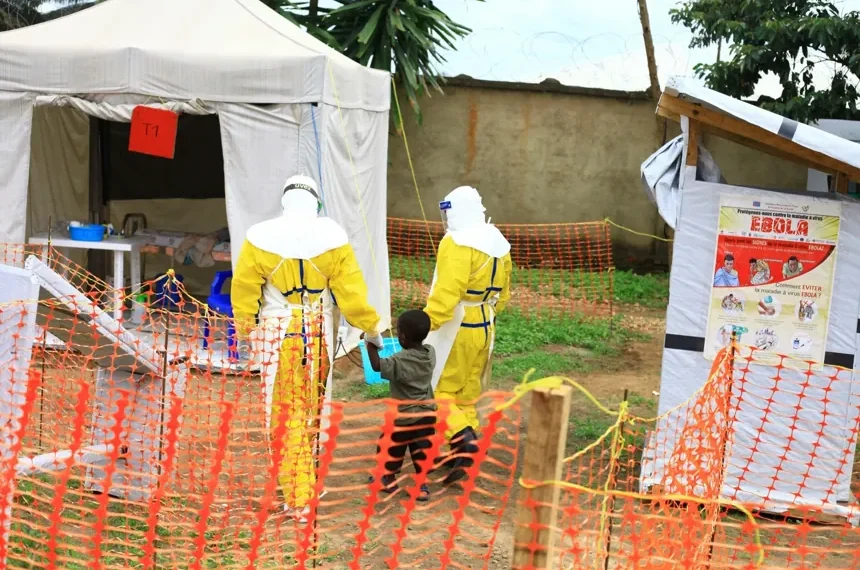 Health workers responding to Ebola outbreak in Ituri Congo - AP Photo/Al-hadji Kudra Maliro, File