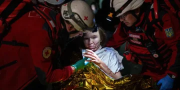 Emergency crews respond after Russian missile attacks on Ukraine - AP Photo/Evgeniy Maloletka
