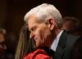 Senator Bill Cassidy speaking during election night event in Louisiana - AP Photo/Gerald Herbert
