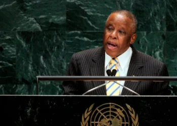 Former Botswana President Festus Mogae during public leadership event - AP Photo/Ed Betz, File