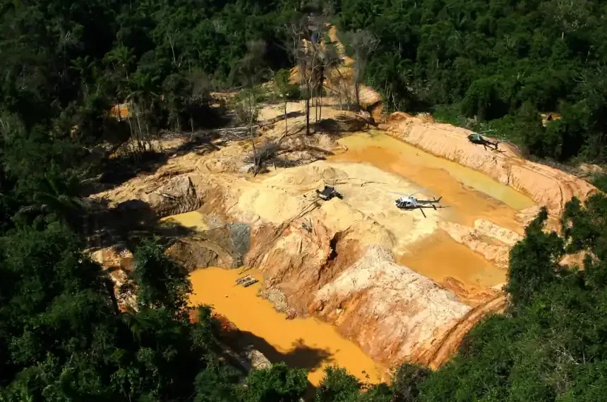 Illegal gold mining activity causing deforestation in Brazil’s Amazon rainforest - AP Photo/Edmar Barros, File