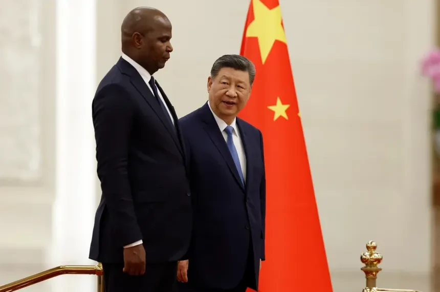 Cargo shipment from Africa entering Chinese port under new tariff policy - Haruna Furuhashi/Pool, via AP