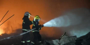 Rescue teams respond to deadly fireworks factory explosion in China - Chen Sihan/Xinhua via AP