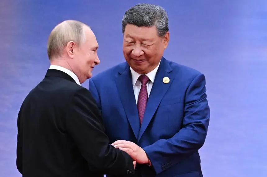 Vladimir Putin and Xi Jinping meeting in Beijing during diplomatic talks - Sergei Bobylev, Sputnik, Kremlin Pool Photo via AP, File