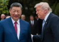 Donald Trump and Xi Jinping during trade discussions in Beijing - Evan Vucci/Pool Photo via AP