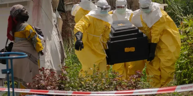 Health workers respond to Ebola outbreak in eastern Congo - AP Photo/Moses Sawasawa