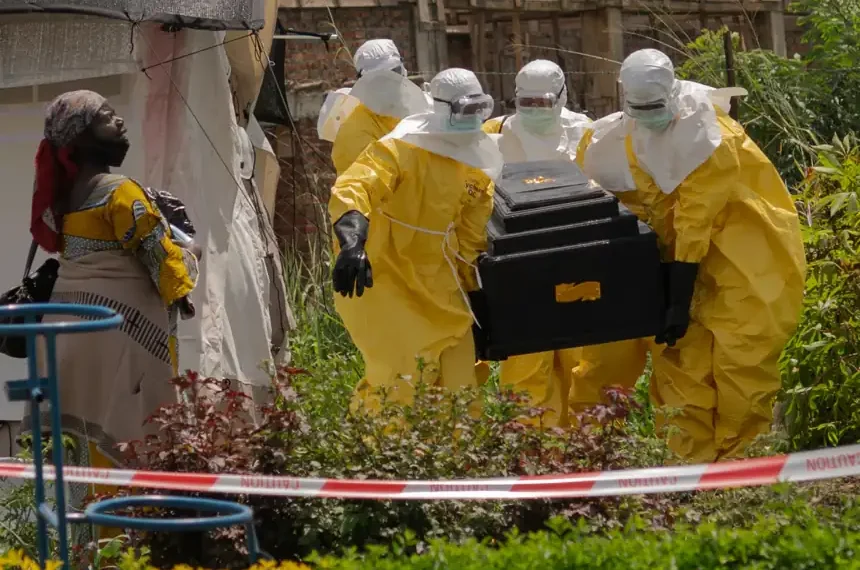 Health workers respond to Ebola outbreak in eastern Congo - AP Photo/Moses Sawasawa