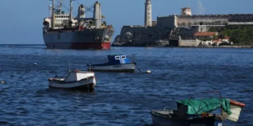 Humanitarian aid ship arrives in Havana harbor amid Cuba crisis - AP Photo/Ramon Espinosa