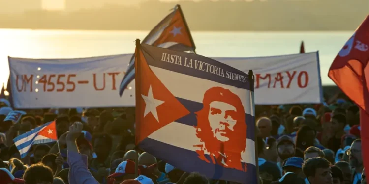 Cuban workers gather in Havana May Day rally amid power crisis - AP Photo/Ramon Espinosa