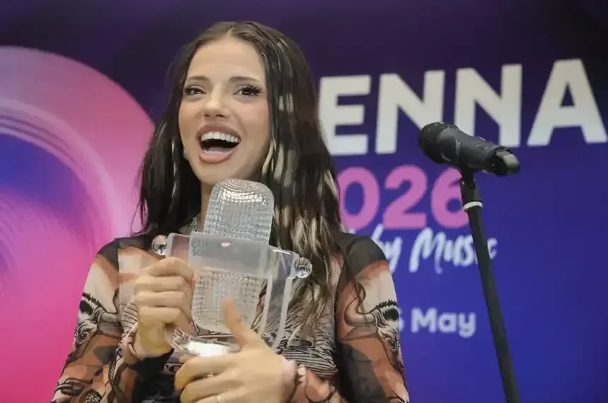 Dara arrives in Sofia after winning Eurovision 2026 for Bulgaria - AP Photo/Valentina Petrova