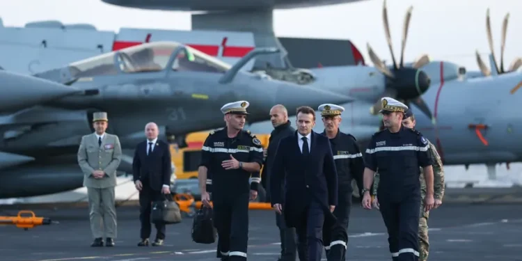 French aircraft carrier Charles de Gaulle moves toward Gulf region - Gonzalo Fuentes/Pool Photo via AP, File