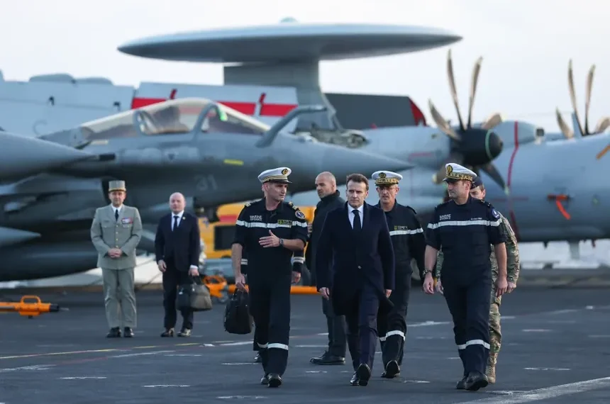 French aircraft carrier Charles de Gaulle moves toward Gulf region - Gonzalo Fuentes/Pool Photo via AP, File