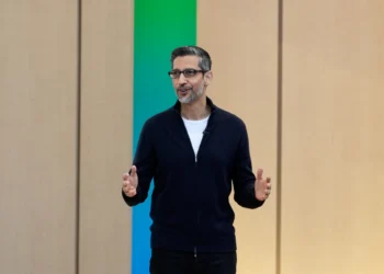 Google Gemini artificial intelligence assistant presented during developer conference event - AP Photo/Jeff Chiu