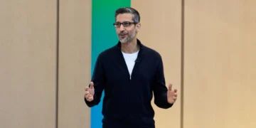 Google Gemini artificial intelligence assistant presented during developer conference event - AP Photo/Jeff Chiu