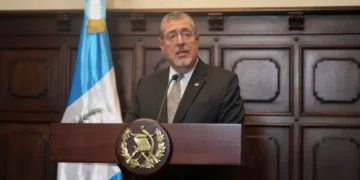 Guatemalan President Bernardo Arévalo addresses reporters in Guatemala City - AP Photo/Moises Castillo, File