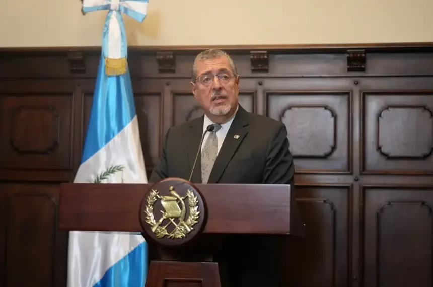 Guatemalan President Bernardo Arévalo addresses reporters in Guatemala City - AP Photo/Moises Castillo, File