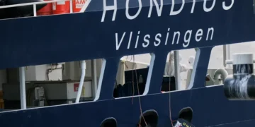 MV Hondius cruise ship docked during hantavirus outbreak response - AP Photo/Patrick Post