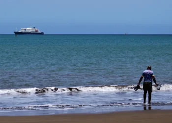 Cruise ship Hondius stranded off Cape Verde amid hantavirus outbreak - AP Photo/Arilson Almeida