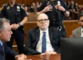 Harvey Weinstein appearing in court during his New York rape retrial - Steven Hirsch /New York Post via AP, Pool