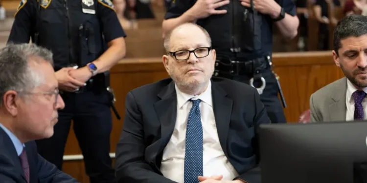 Harvey Weinstein appearing in court during his New York rape retrial - Steven Hirsch /New York Post via AP, Pool