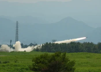 US HIMARS rocket launcher during military exercise near Mount Fuji - AP Photo/Hiro Komae