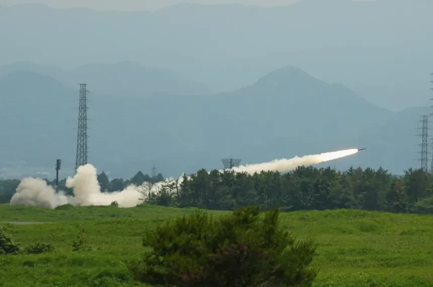 US HIMARS rocket launcher during military exercise near Mount Fuji - AP Photo/Hiro Komae