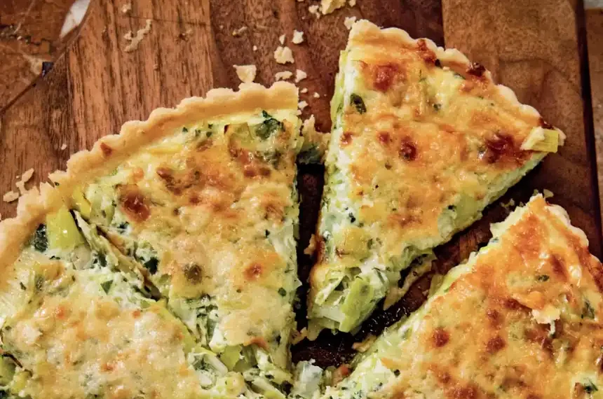 Classic leek quiche representing French culinary training tradition - Maura Mcevoy/Voracious via AP