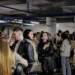 Residents seek shelter during drone alert in Vilnius Lithuania - Vygintas Skaraitis/Lrytas via AP