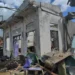Damaged buildings after deadly explosives blast in northeastern Myanmar - Palaung Land via AP