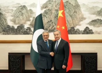 Pakistan navy Hangor submarine commissioning ceremony in China - Cai Yang/Xinhua via AP
