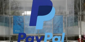 PayPal logo displayed amid rising digital payments competition - AP Photo/Jeff Chiu, File